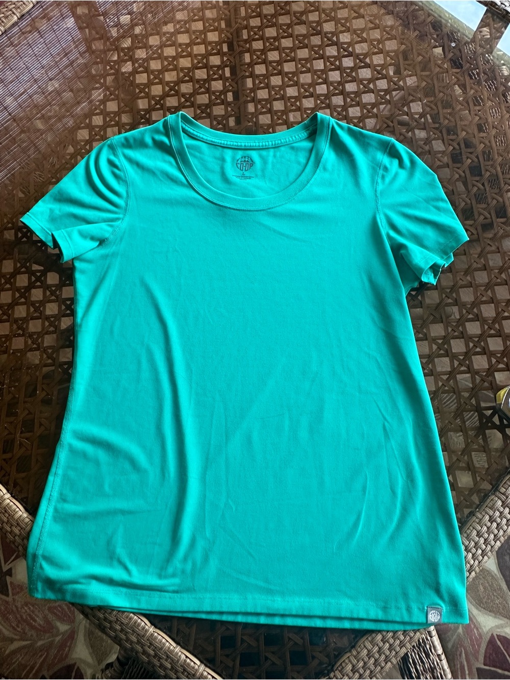REI Women's Scoop Neck Tee - Green/SlightlyTeal.